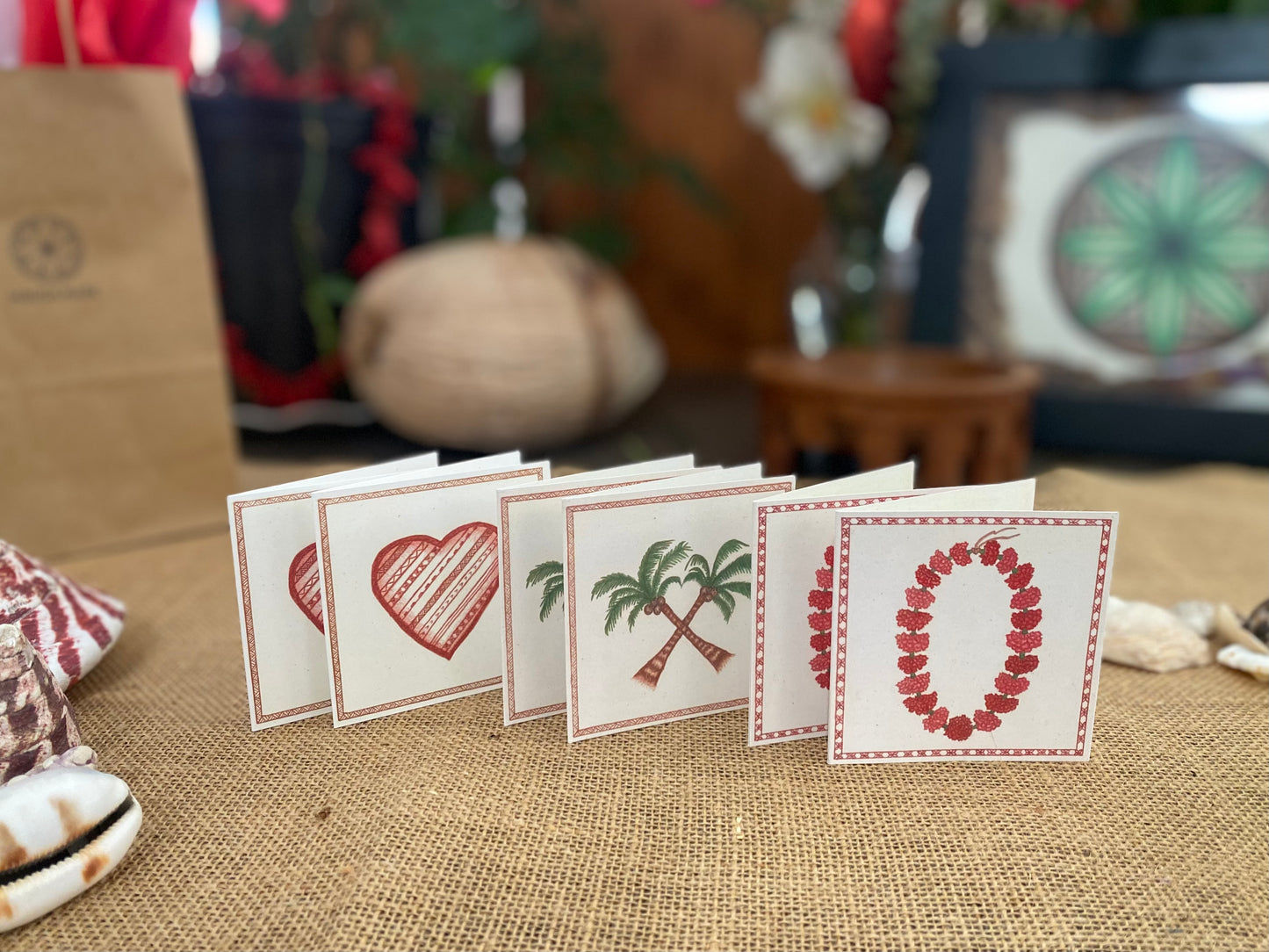 The ALOFA COLLECTION LAITI "mini" greeting cards 6 pack