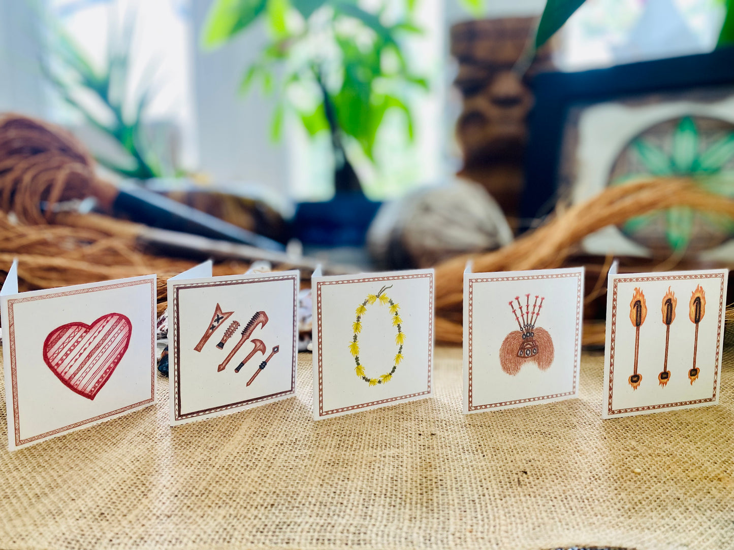 The TULIMALEFO'I COLLECTION LAITI "mini" greeting cards 5 pack
