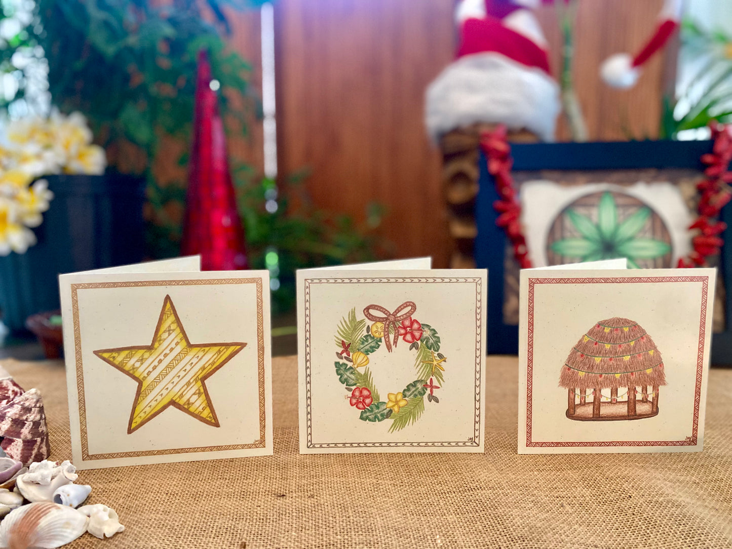 The KERISIMASI COLLECTION greetings card 3 Pack