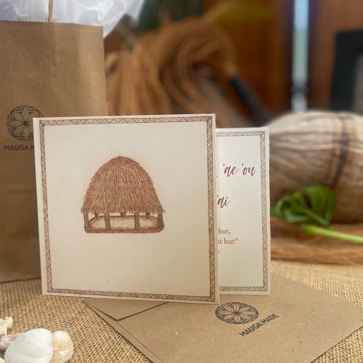 FALE "hut" greeting card