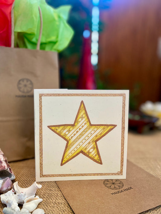 Kerisimasi Star greeting card