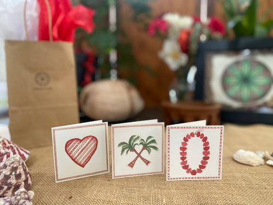 The ALOFA COLLECTION LAITI "mini" greeting cards 6 pack